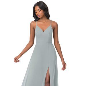Azazie Lena Bridesmaid Dress - Dusty Blue